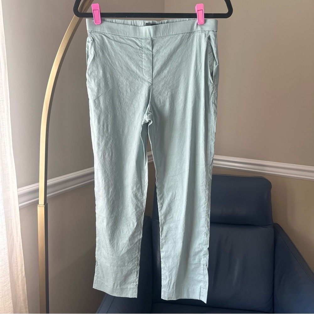 Theory Blue Ankle Cropped Pants